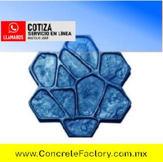 Iztapalapa Catálogo moldes plantillas para estampar concreto abanico. Color terracota pintar pisos de estampado.JPG